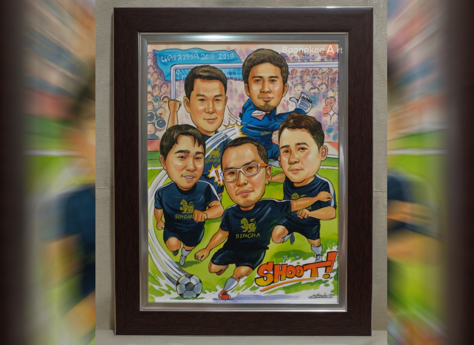 การ์ตูนล้อเลียนภาพกลุ่ม/ครอบครัว